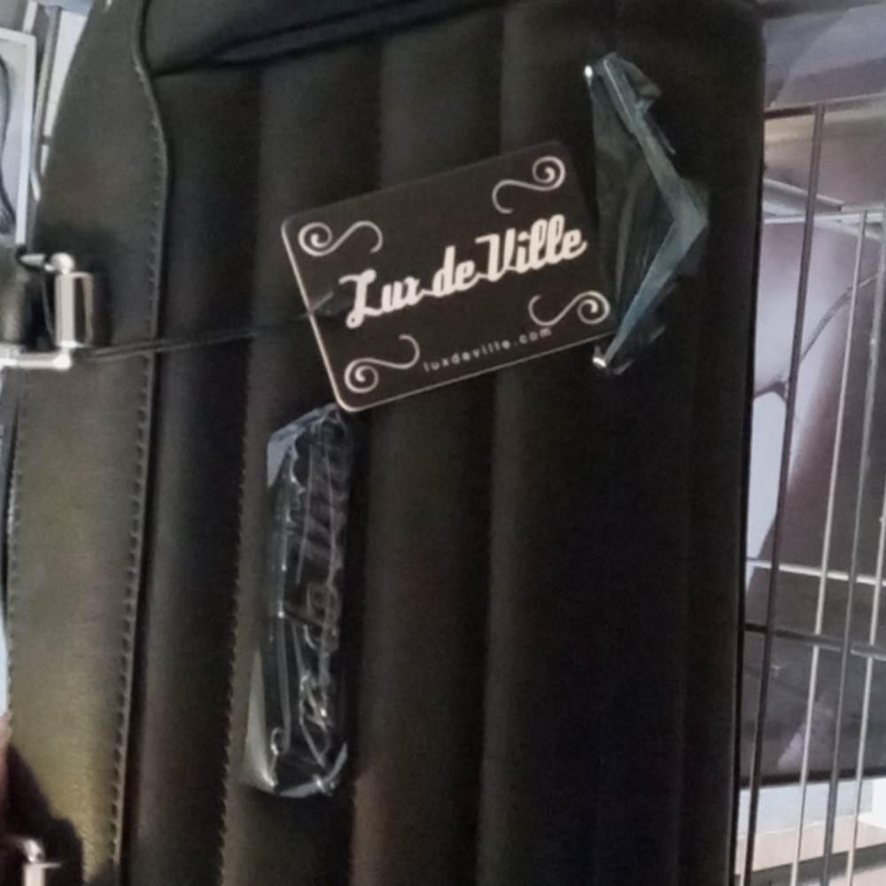 Brand New lux de ville supernova matte black tote nwt - Picture 3 of 4